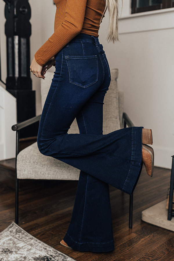 KanCan The Jacob High Waist Flare In Dark Wash Image - 2