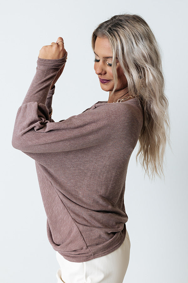 Park Slope Shift Top In Dusty Purple Image - 4