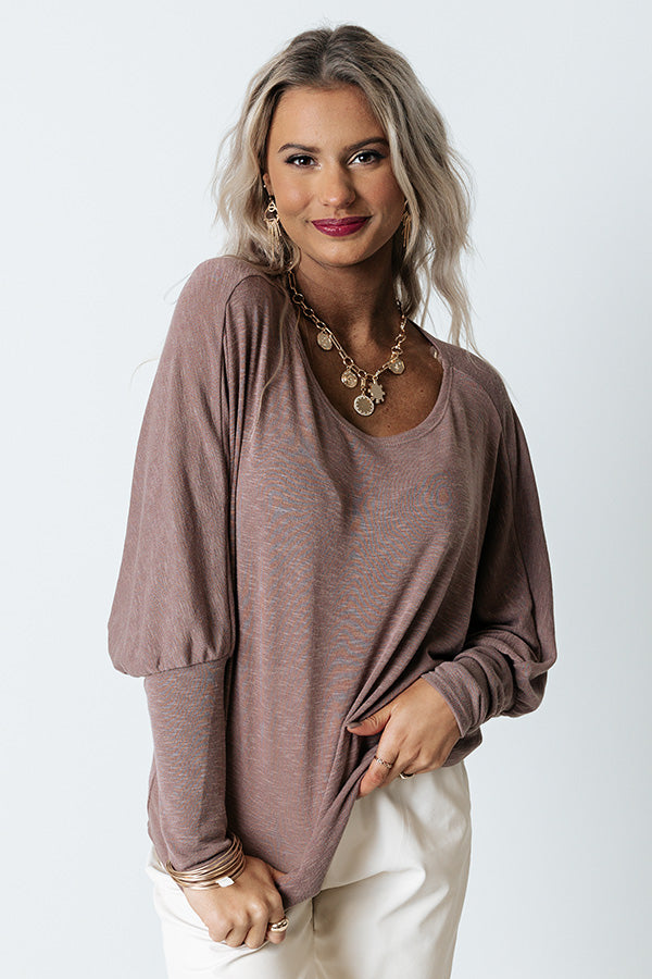 Park Slope Shift Top In Dusty Purple Image - 3