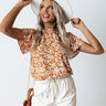 Love You Always Floral Top In Golden Honey Image - 1