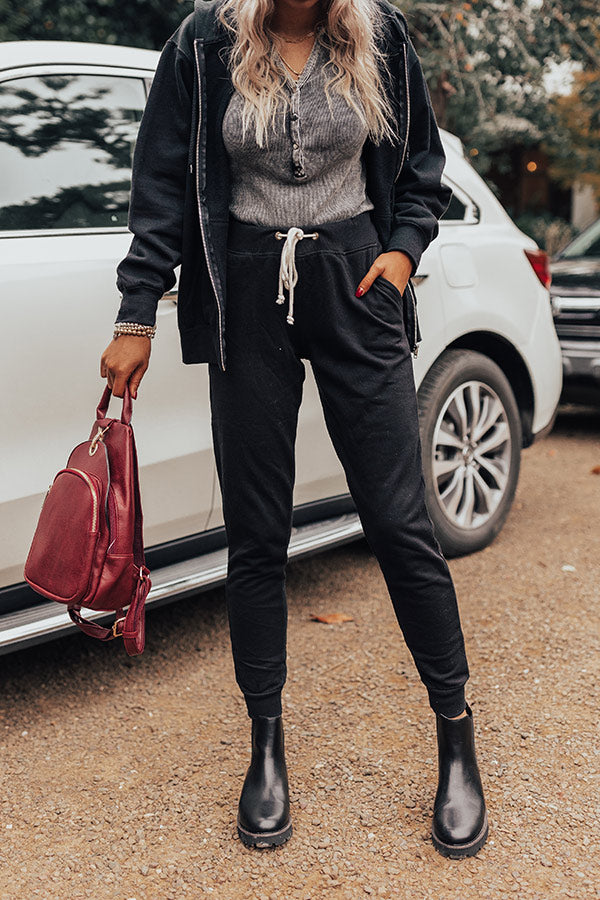 Trailside Talks Joggers In Black Image - 2