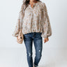 Never Stray Floral Top In Birch Image - 1