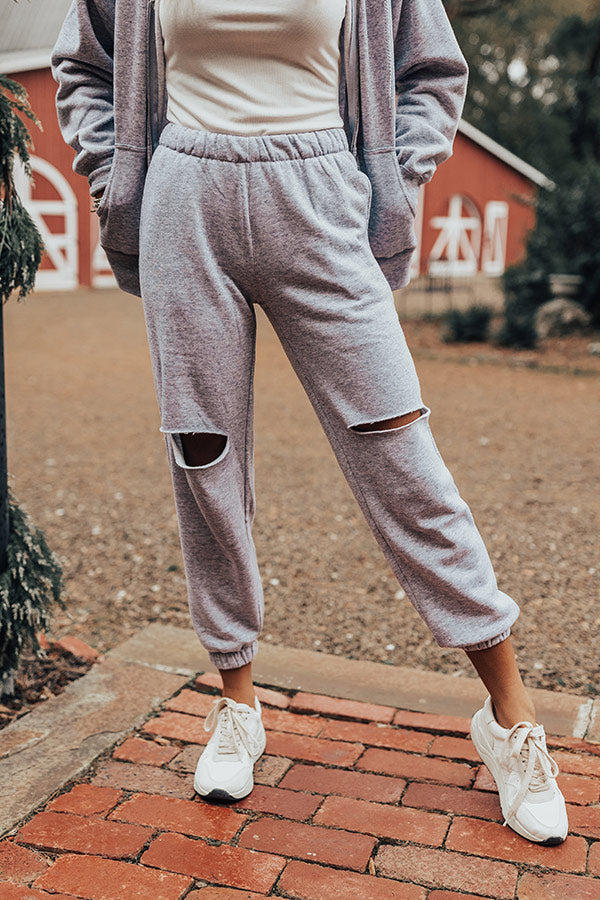 Major Win Distressed Joggers In Grey • Impressions Online Boutique