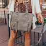 Thankful Thoughts Faux Leather Crossbody In Sage Image - 1