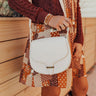 Stating Facts Faux Leather Crossbody In Ivory Image - 1