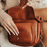 Put You First Faux Leather Crossbody In Maple Image - 1