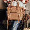 Thankful Thoughts Faux Leather Crossbody In Iced Latte Image - 1
