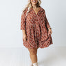 Cheery Mood Tunic Dress In Rust Curves Image - 1