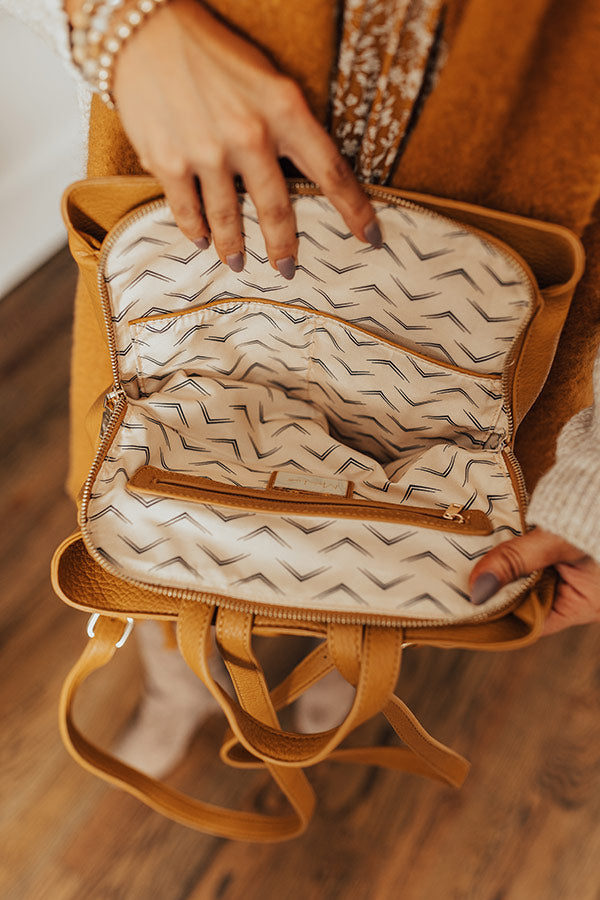 Writers Retreat Faux Leather Backpack • Impressions Online Boutique