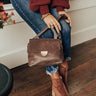 The Bellatorra Faux Leather Crossbody In Chestnut Image - 1