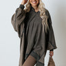 Tres Cozy Oversized Sweatshirt In Martini Olive Image - 1