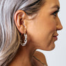 Cool Commitment Hoop Earrings In White Image - 1
