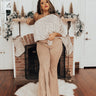 Smooth Talker Faux Suede Pants Curves Image - 1