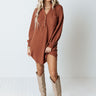 Signature Move Waffle Knit Dress In Rust Image - 1