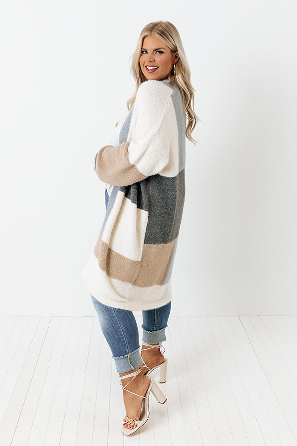 Grab My Hand Colorblock Cardigan Curves Image - 3