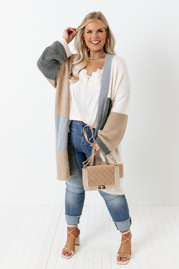 Grab My Hand Colorblock Cardigan Curves Image - 5