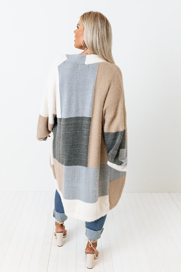 Grab My Hand Colorblock Cardigan Curves Image - 4