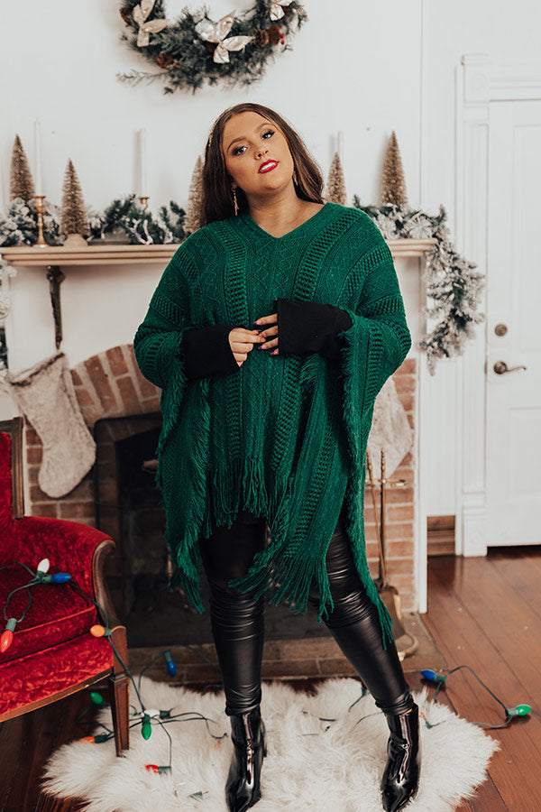 Love And Joy Knit Poncho Curves Image - 1