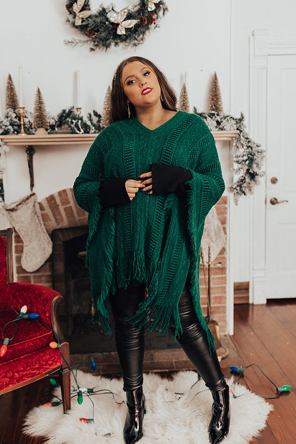 Love And Joy Knit Poncho Curves