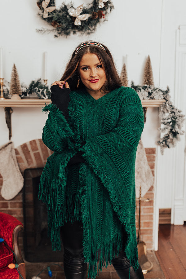 Love And Joy Knit Poncho Curves Image - 2