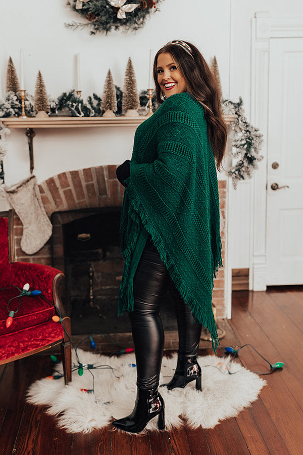 Love And Joy Knit Poncho Curves Image - 5