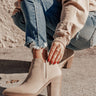 The Astra Faux Leather Bootie In Iced Latte Image - 1
