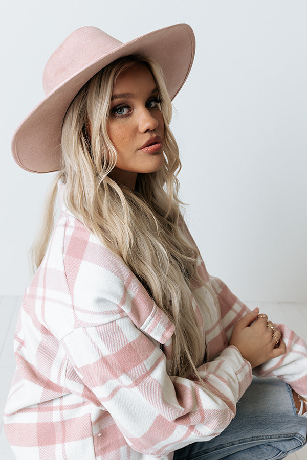 Sweet Glance Fedora In Pink Image - 3