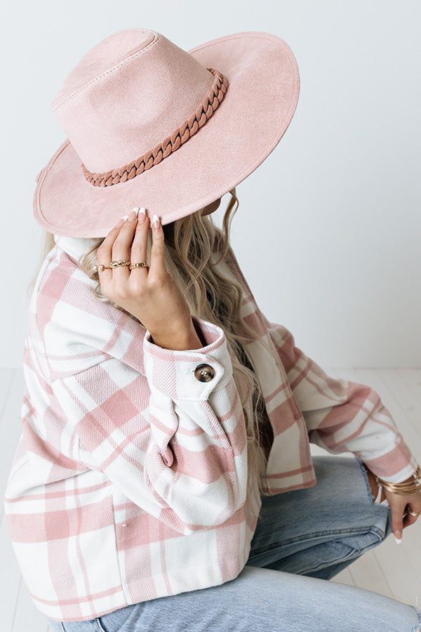 Sweet Glance Fedora In Pink Image - 1