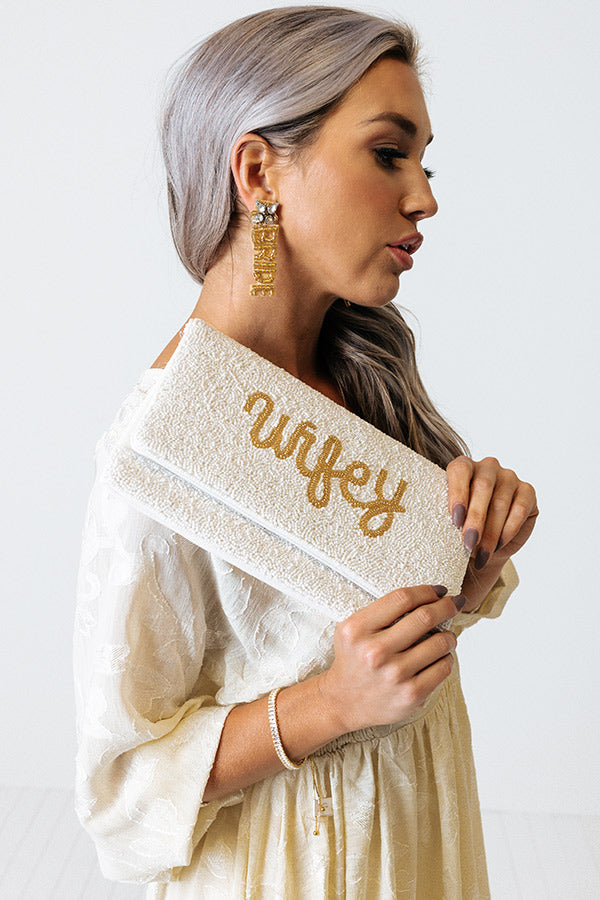 Wifey Beaded Clutch Image - 3