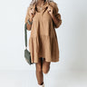 Shape Of My Heart Babydoll Dress In Khaki Image - 1