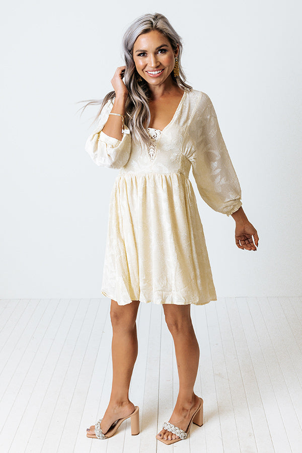 Confidence On Speed Dial Dress In Cream Image - 5