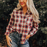 Cozy Accord Plaid Top in Red Image - 1