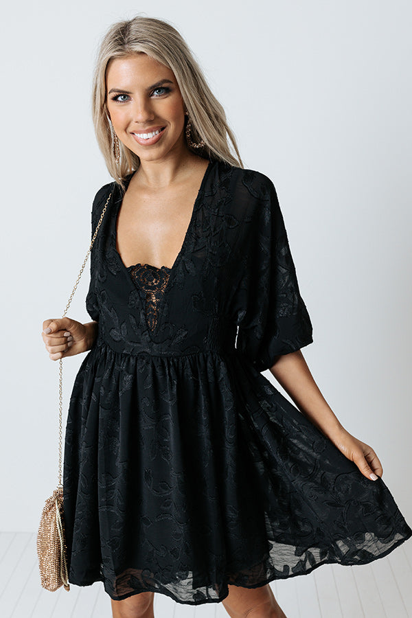 Confidence On Speed Dial Dress In Black Image - 1