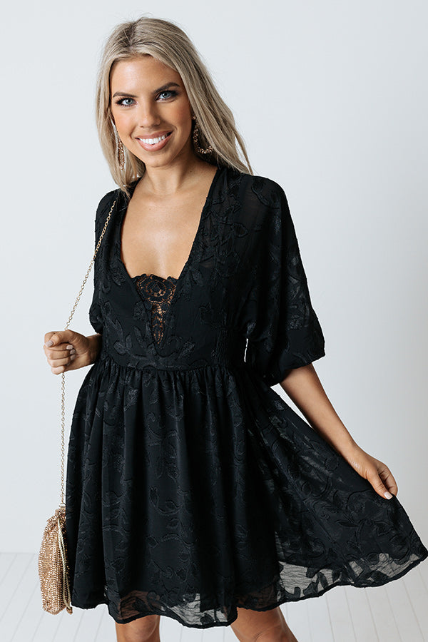Confidence On Speed Dial Dress In Black