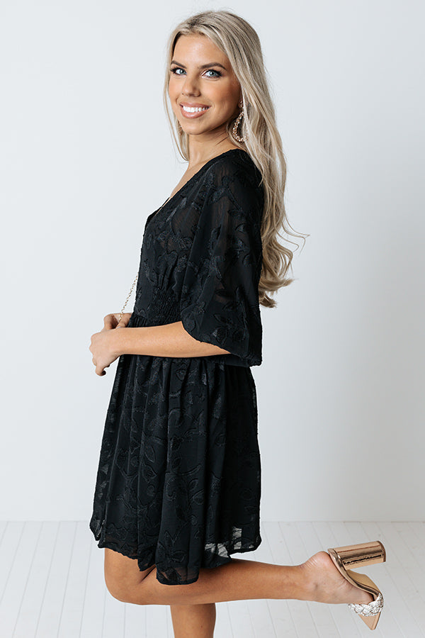 Confidence On Speed Dial Dress In Black Image - 4