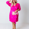 Always Memorable Satin Wrap Dress Curves Image - 1