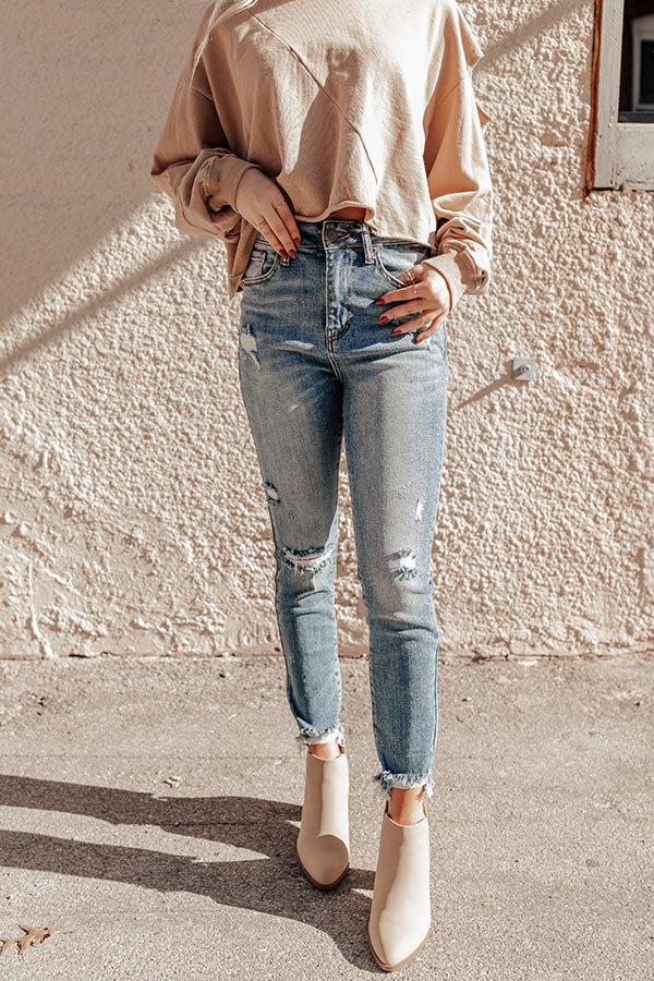 Risen The Starling High Waist Distressed Skinny Image - 1