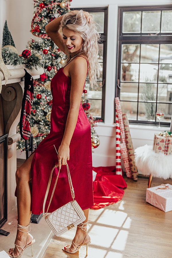 Before Happy Hour Satin Midi Image - 3