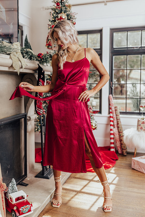 Before Happy Hour Satin Midi Image - 5