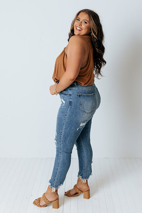 Risen The Starling High Waist Distressed Skinny Curves Image - 4