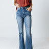 Risen The Nessa High Waist Flare in Medium Wash Image - 1