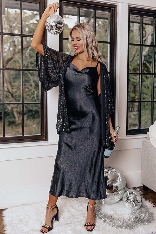 Seems Like Love Satin Maxi Image - 1