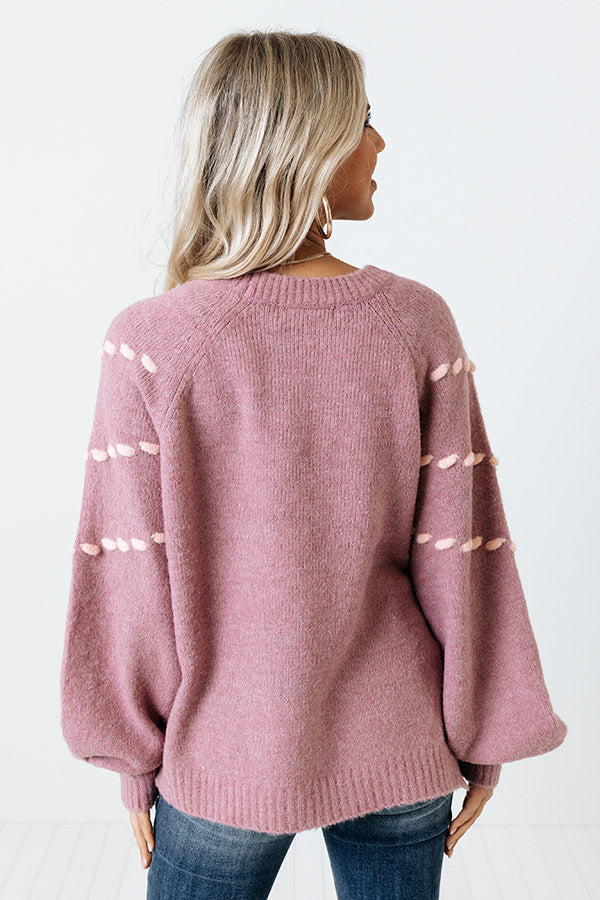 What A Time Sweater In Dusty Purple Image - 5