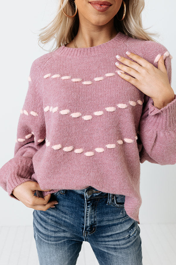 What A Time Sweater In Dusty Purple Image - 3