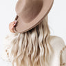 Chasing Wanderlust Wool Fedora In Taupe Image - 1