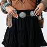 The Steele Concho Belt In Black Image - 1