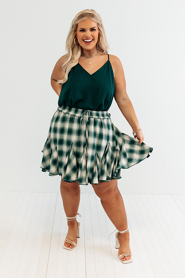 Tour The City Shift Tank in Hunter Green Curves Image - 1