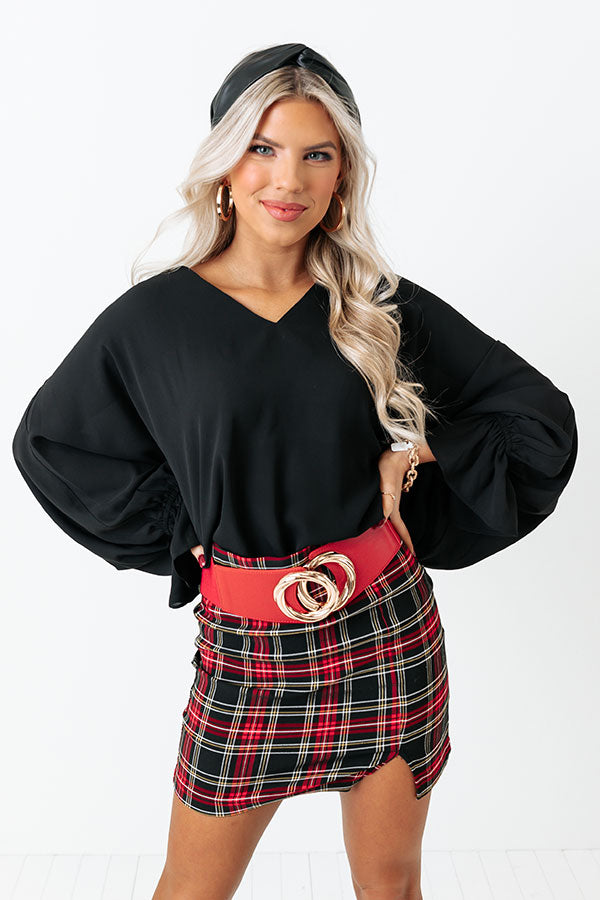 Sweeter With Time Shift Top in Black Image - 3