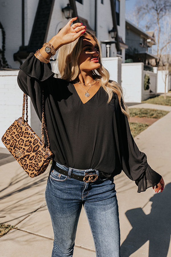 Sweeter With Time Shift Top in Black Image - 1