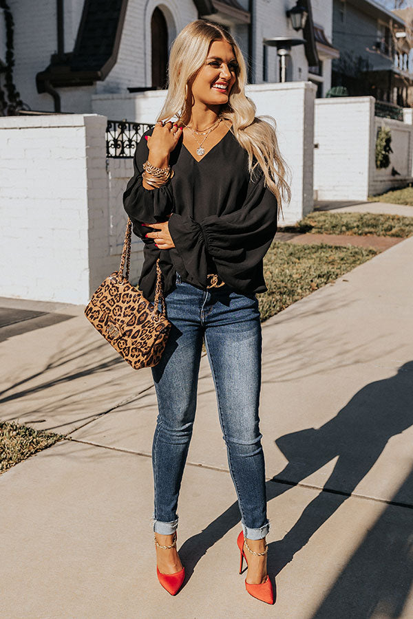 Sweeter With Time Shift Top in Black Image - 2